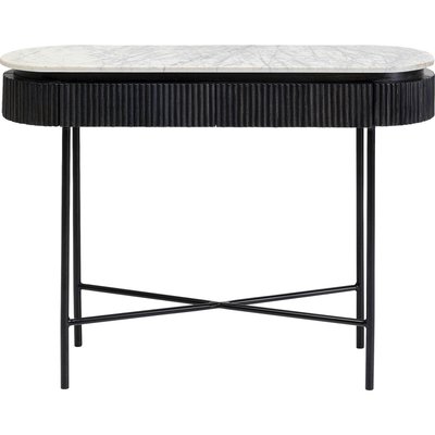 Console en manguier et marbre, GLENN KARE DESIGN