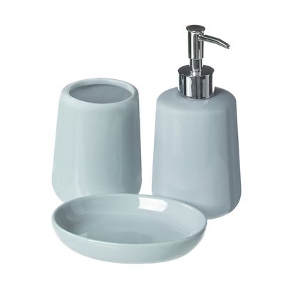 3-Piece Bathroom Set in Blue Ceramic SO'HOME