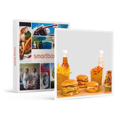 Repas gourmand et éthique : burger avec frites dans un fast-food 100 % vegan - SMARTBOX - Coffret Cadeau Gastronomie SMARTBOX