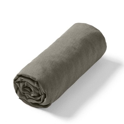 Drap-housse lin lavé, Elina pour matelas épais AM.PM