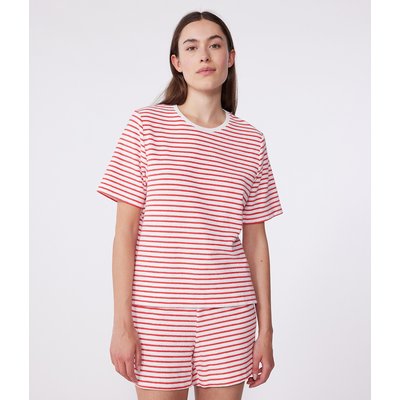 Pijama-calção em algodão, mangas curtas PETIT BATEAU