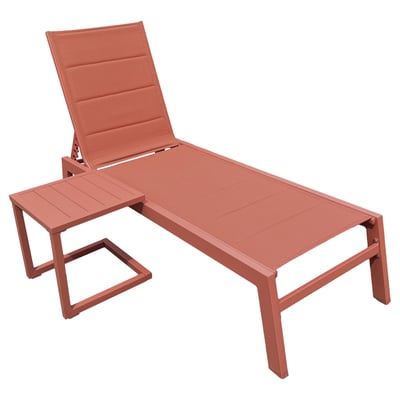 Bain de soleil et table d'appoint, BARBADOS HAPPY GARDEN