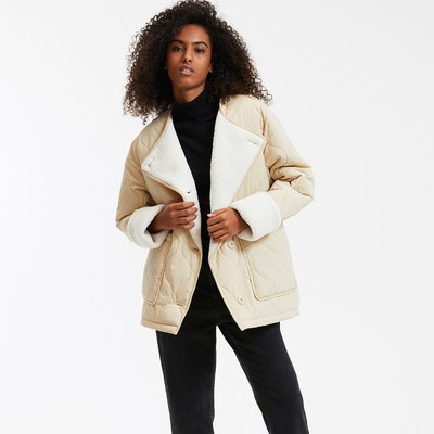 Veste beige longue femme new arrivals