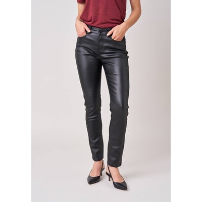 Pantalon slim femme en toile enduite LYZIE DEELUXE
