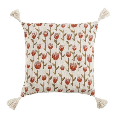 Housse de coussin polycoton 50x50 BLANC D’IVOIRE