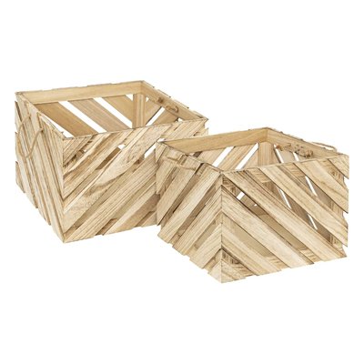 Ensemble de 2 caisses en bois ATMOSPHERA