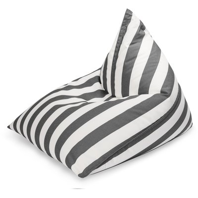 Pouf confort extérieur rayures SANTORIN CALYPSO MAGMA HEIMTEX