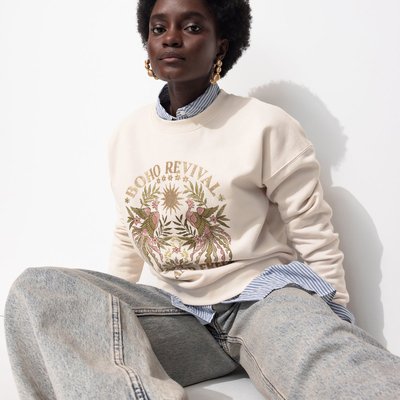Sweat-shirt à motif pailleté PROMOD