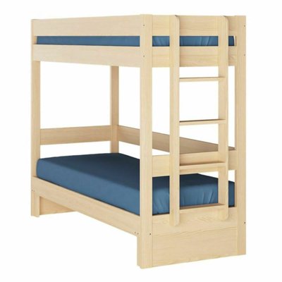 Pack lit superposé gigogne avec matelas Bois massif  RAVI AKITEN RETAIL