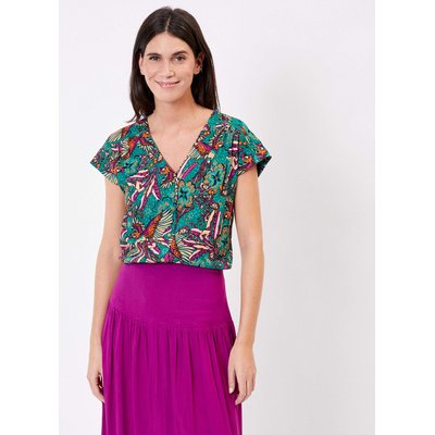 Blouse fluide col V VALERIA LA FIANCÉE