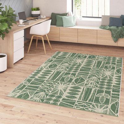 Tapis extérieur tissé kilim rectangle CASADA 1 UN AMOUR DE TAPIS