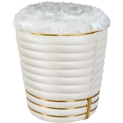 Tabouret rond en tissu, Doric 345 ARTE ESPINA