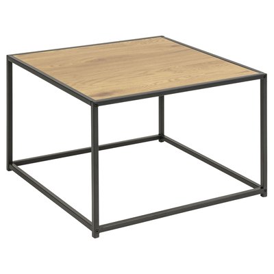 Table basse carré en MDF et métal TOILINUX