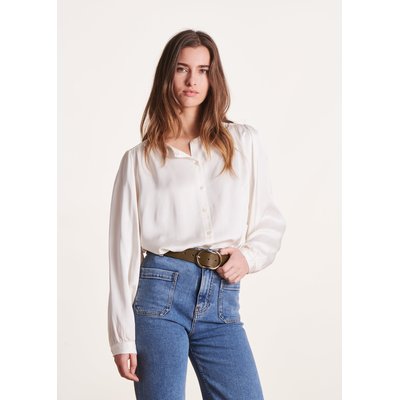 Chemisier ample en satin encolure ronde LA FEE MARABOUTEE
