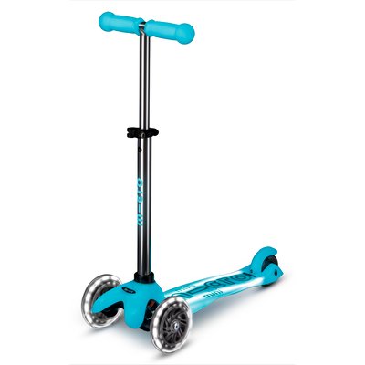 Trottinette enfant Mini Micro Deluxe Glow Aqua LED MICRO MOBILITY