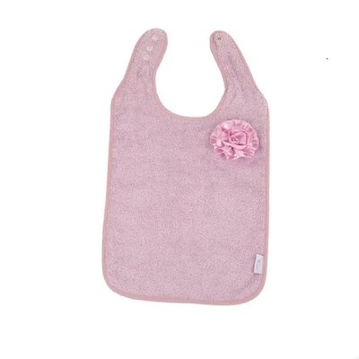 Bavoir Fleur Rose Éco Éponge BO JUNGLE