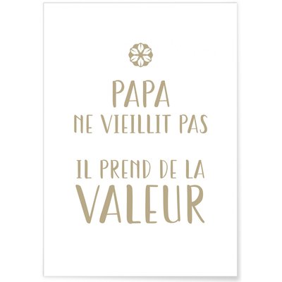 Affiche 'Papa ne vieillit pas' L'AFFICHERIE