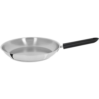Poêle en inox poignée fixe noire MUTINE CRISTEL