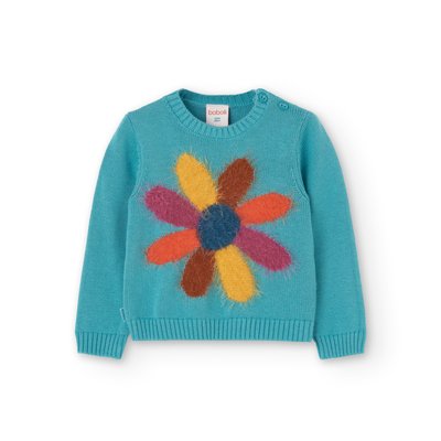 Pull imprimé fleurs et col rond BOBOLI