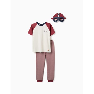 Pyjama à manches courtes en coton avec masque rembourré ZIPPY