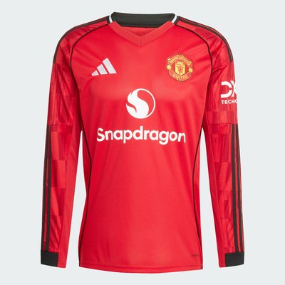 Maillot Manchester United 25/26 Long Sleeve Domicile adidas Performance