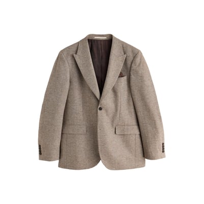 Veste de costume ajustée à chevrons en laine NEXT
