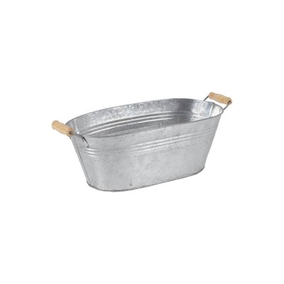 Jardinière ovale zinc et bois Petit modèle AUBRY GASPARD