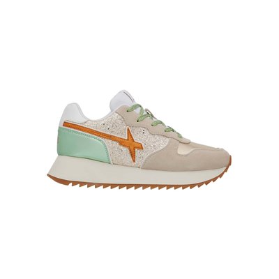 Baskets en cuir et suède JET-W. W6YZ