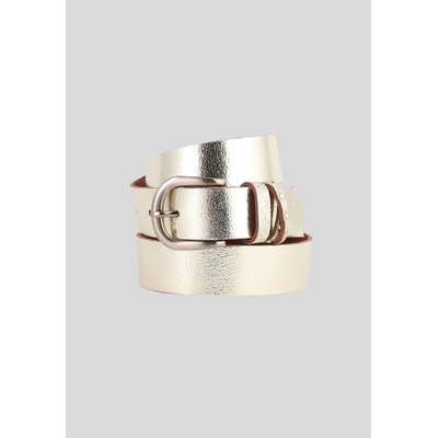 Ceinture En Cuir Doré  Croute De Cuir LUCAS KAPORAL