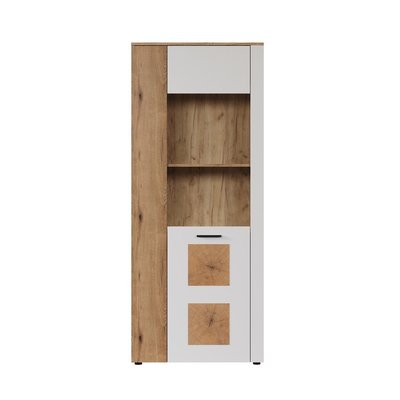 Vitrine 2 portes dont une avec verre trempé L80 cm - VITORIA CALICOSY