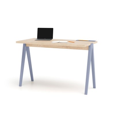 Bureau en mélamine et hêtre cérusée, Colmar XL HERDASA