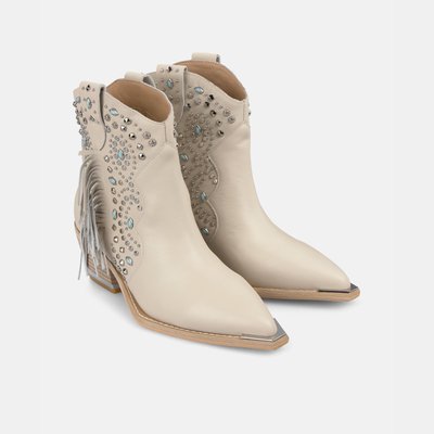 Bottines à franges avec détails strass ALMA EN PENA