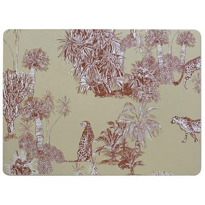 Set de table rectangulaire rigide jungle 40x30x0.5cm WADIGA