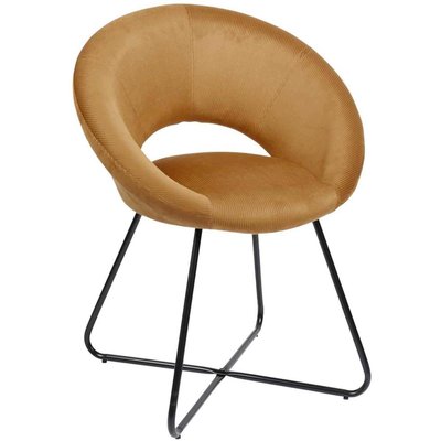 Fauteuil rond en velours cotelé Giulia CMP