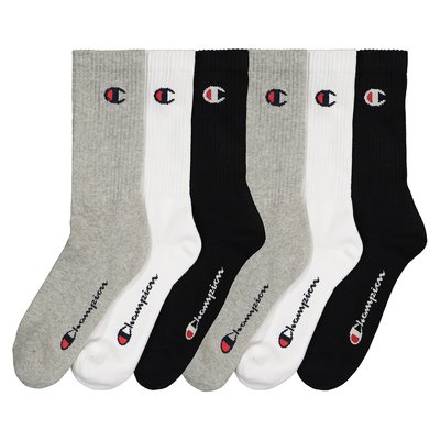 Lot de 6 paires de chaussettes hautes logo CHAMPION
