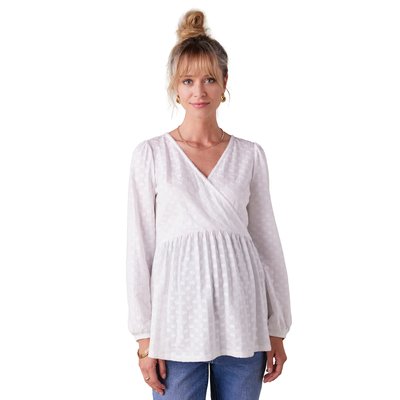Tee-shirt blouse brodé grossesse et allaitement ENVIE DE FRAISE