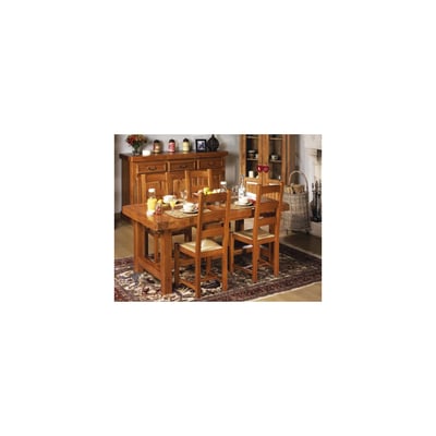 Table de ferme campagnarde bois chêne massif L180 - LA BRESSE HELLIN, DEPUIS 1862