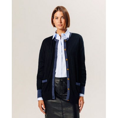 Gilet long laine noir femme La Redoute