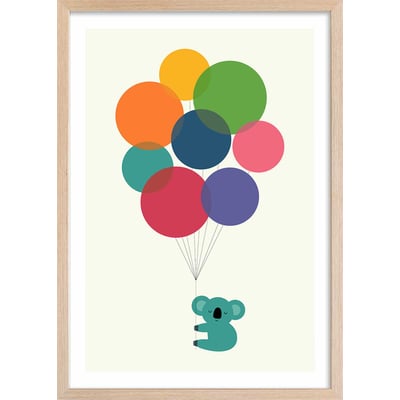 Affiche enfant koala ballon HEXOA