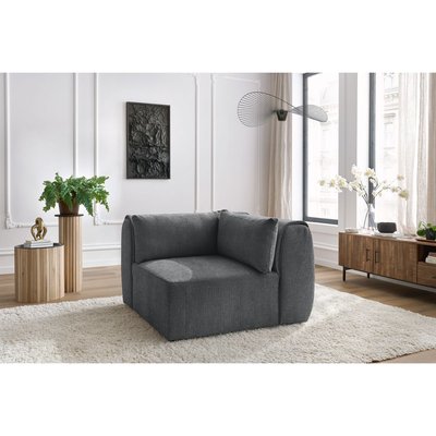 Angle pour canapé modulable 1 place(s) en tissu texturé, JEANNE BOBOCHIC