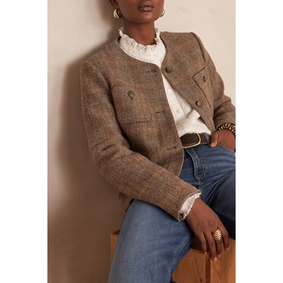 Veste PIA en laine motif chevron Maison 123