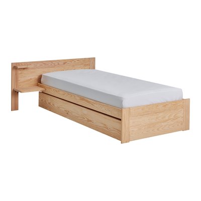 Lit bois massif avec option rangement  Etienne CAMIF