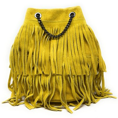 Sac à main à franges en croute de cuir TADI OH MY BAG