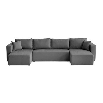 Canapé Panoramique Convertible Tissu 7 places - TOPAZE LISA DESIGN