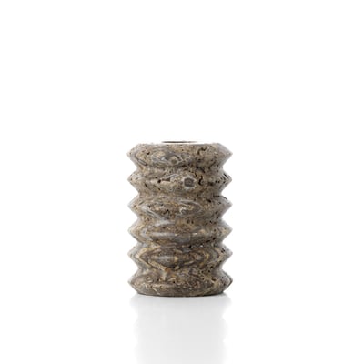 Bougeoir en travertin TRAVERTINE RIPPLE BAZAR BIZAR
