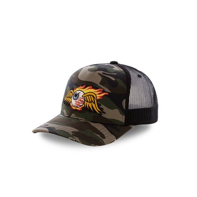 Casquette Baseball filet Fire Camouflage VON DUTCH