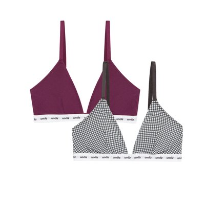 Lot de 2 brassières triangle ados en coton LOVIZ UNDIZ
