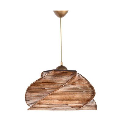 Suspension imitation bambou Pentagone HANAH HOME
