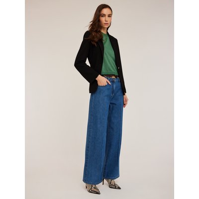 Jean large slouchy modèle Kate en denim de coton, délavage bleu moyen MOTIVI