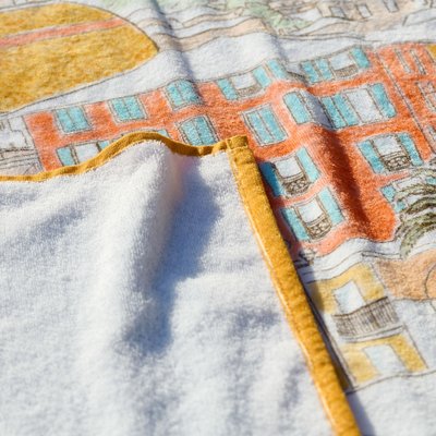 Drap de plage Nice - Velours de coton 420g/m² TRADITION DES VOSGES